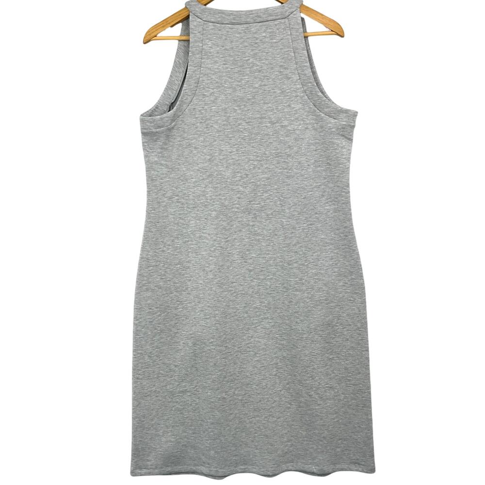 Spanx AirEssentials Dress Womens XL Gray Sleeveless High Neck Knit Knee Length - Picture 3 of 10